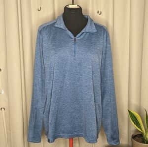 OGIO heather blue quarter zip Mens XL